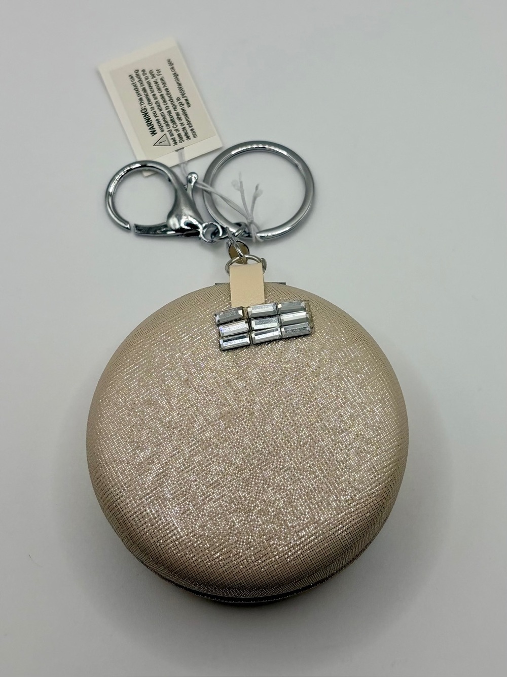 Glam Crystal Jeweled Compact/Keychain - Picture 5 of 7